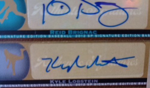 2012 SP Signatures #TB17 Triple Signatures Reid Brignac Wade Davis Auto Baseball - Bild 4 von 8