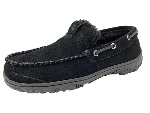 Wren Fireside Black Hybrid Slippers Sz Large 12/13 Wren Fireside Hybrid Slippers | Moccasin Slippers | Bespoke Post main image 4