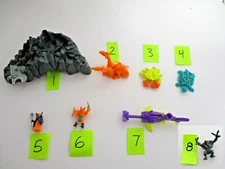 Mighty Max Skull Mountain Parts -YOUR CHOICE- Shark Rock Monster Turtle Dragon