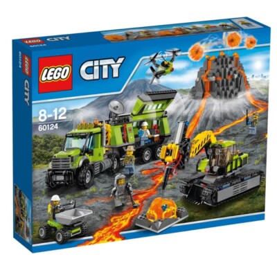 LEGO CITY 60124 Volcano Exploration Base Vulkan Forscherstation NEU & OVP