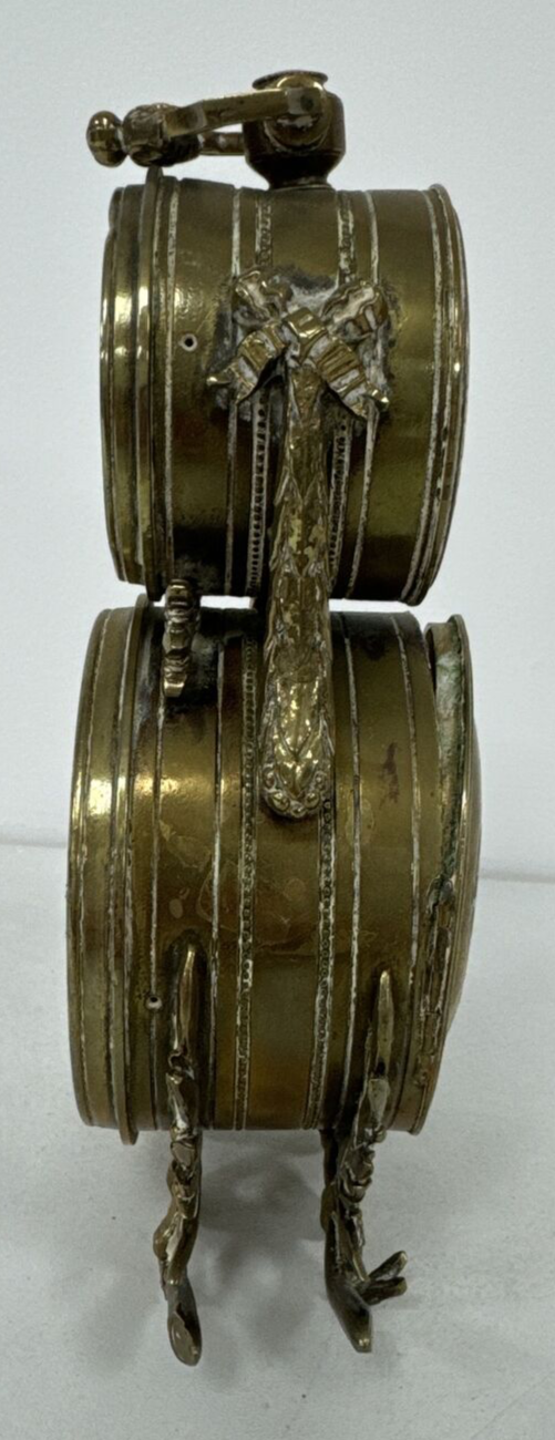 Antique Brass Mantle Clock & Barometer. Spares or Repair. eBay