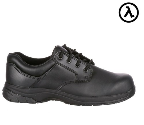 Rocky Men's SlipStop 911-M Industrial Work Shoe - Black Full-Grain Leather, Slip & Oil Resistant - View #6