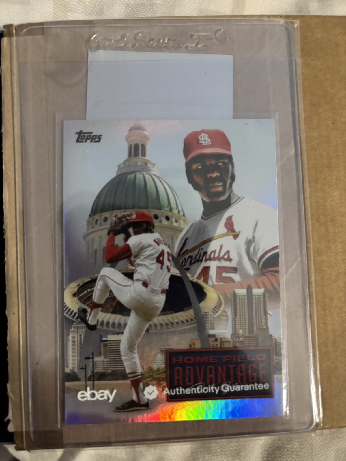 Bob Gibson 2024 Topps Home Field Advantage Refractor Legend!