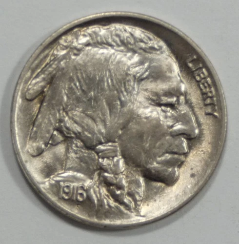 1916 Buffalo Nickel Nice BRILLIANT UNCIRCULATED 5c