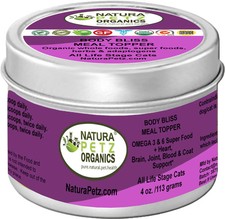 Organic Pet Systems Body Bliss Omega 3 6 Meal Topper for Cats Dogs, 4oz