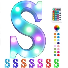 LED ight Up Marquee Signs with Remote – Party Bar Letters with Lights Decoration