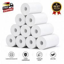 Produktbild - Thermopapier für Kinder Sofortbildkameras 10 Rollen, Thermopapier Kinderkamera,T
