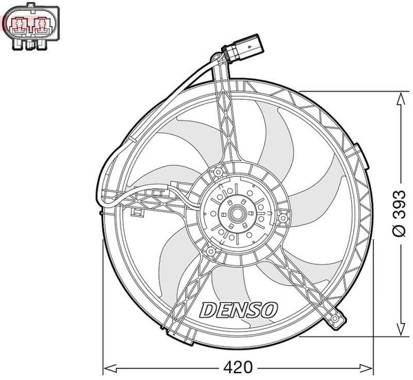 Denso InnenraumgebläSe HeizungsgebläSe LüFter DEA21006-image