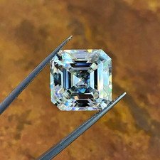 2CT Lab Grown CVD Diamond Asscher Cut VVS1 Clarity Certified Natural D Color 