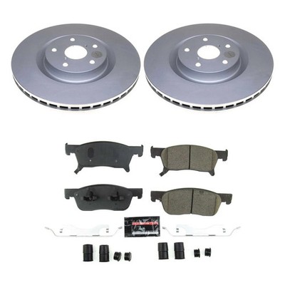 For Subaru Ascent 2019-2024 PowerStop Z23 Evolution Geomet Plain Front Brake Kit