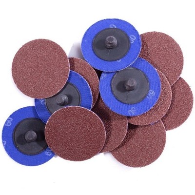 50P 2 inch 80 Grit Aluminum Oxide Roll Lock Die Grinder Sanding Grinding Disc+%%
