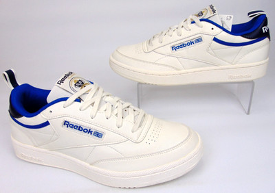 NEW! Reebok Club C 85 White Leather Lifestyle Sneakers Men's Shoes Size 9.0 Med