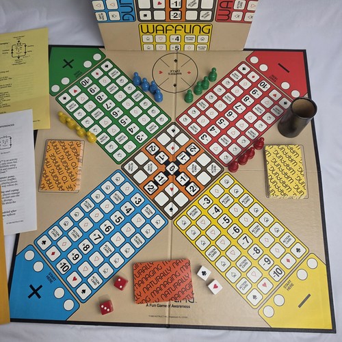 Vintage 1986 Waffling Board Game Of Awareness By Instruct Complete 1-4 Players - Picture 6 of 15