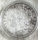 1888 Morgan Silver Dollar 1 ea 90 % Pure Silver Nice Toning - Lots of Character!
