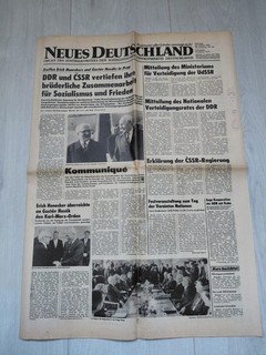 Neues Deutschland ND 2 Ausgaben 17.02.1988 und 25.10.1983