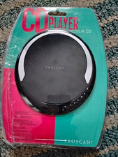 PROSCAN PCD300-BLACK Portable Discman CD Player, Black, Headphone Jack