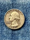 1962 QUARTER  25 CENTS WASHINGTON CIRCULATED NOT CLEANED
