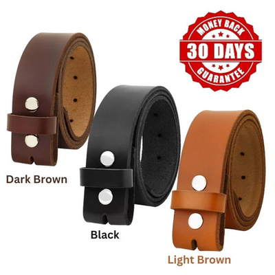 #ad Western Belt Handmade Strap Men#x27;s Full Grain Leather With Out Buckle Cowboy Belt $23.99