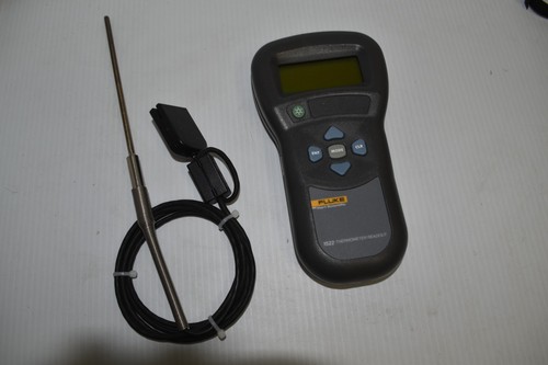 Fluke Hart 1522 Thermometer Temperature Readout W/ 5627-12 Probe  (KDH82)