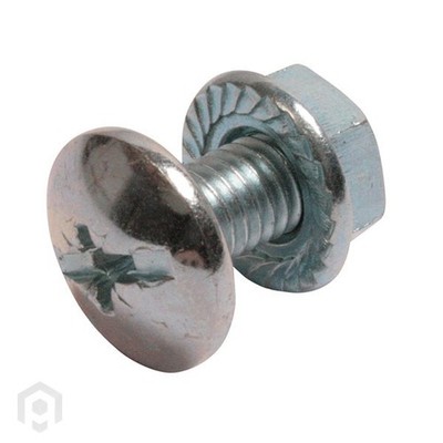 KABELWANNE / DACHSCHRAUBEN + GEZAHNTE FLANSCHMUTTERN POZI COMBO ANTRIEB M6x12mm