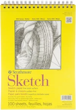 Strathmore Sketch Spiral Paper Pad 9"X12"-100 Sheets - 350900