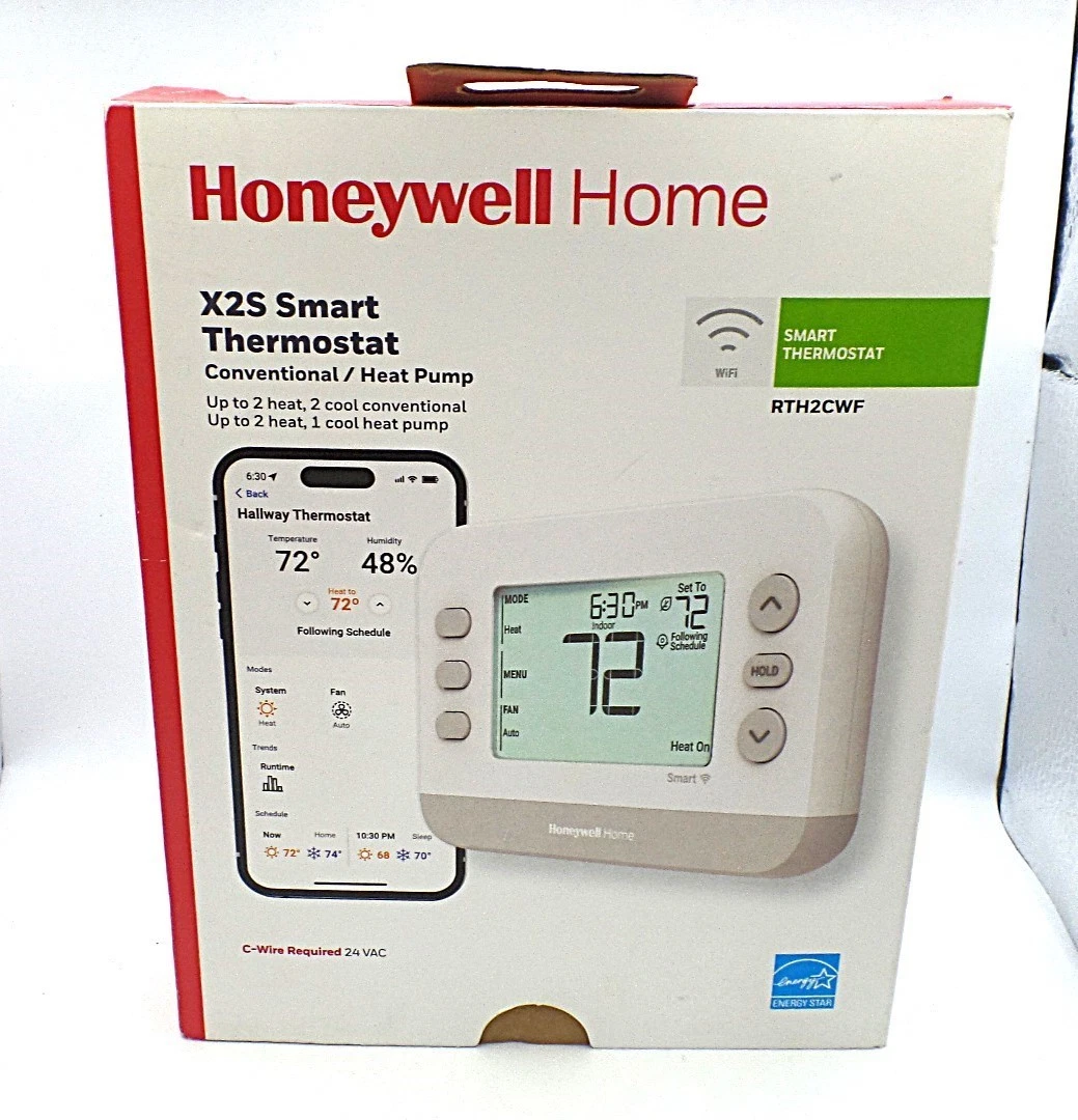 HONEYWELL HOME RTH2CWF/N X2S SMART THERMOSTAT, CONVENTIONAL/HEAT PUMP, WI-FI
Opens in a new window o