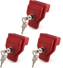 Plastic, Glad Hand Lock,Keyed Alike, 3 Pack