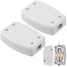 2Pcs 3-Terminal Junction Box 13A 250V Flex Cable Connector White 8.99 per metre