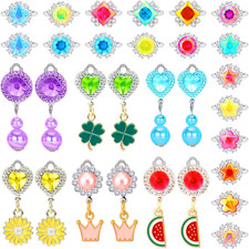 Kids Jewelry for Girls, Rhinestone Gem Rings for Kid, Toddler Adjustable Diamond