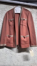 Wool Cardigan with Trim and Pocket Detailing 1960 S/M Size