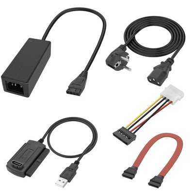 SATA PATA IDE auf USB 2.0 Adapter Konverter Kabel für 2.5'' 3.5'' Festplatte Fe...