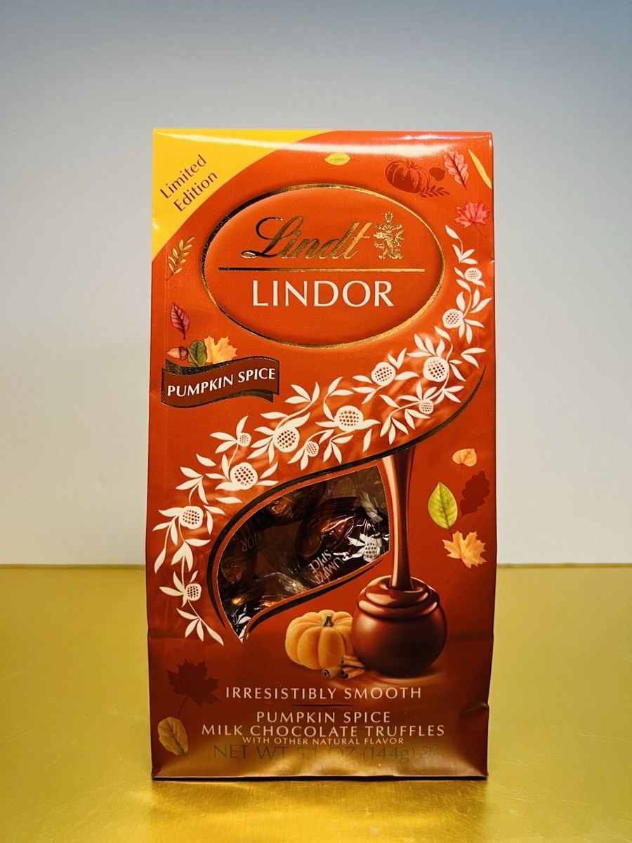 🟢 New Limited Edition Lindt Lindor PUMPKIN SPICE Milk Chocolate