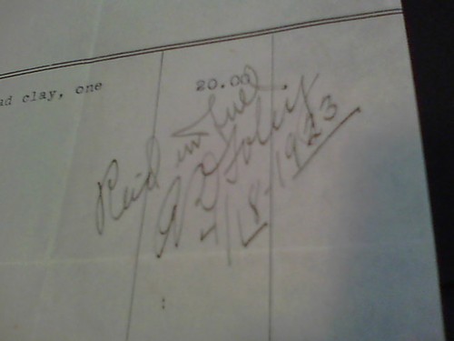 Factura de 1923 de A. D. Foley Teaming and Trucking Cleveland, Ohio a Burger n4 - Imagen 2 de 3
