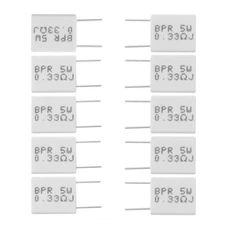 10 pcs 0.33R 5 for W 5% Cement Resistor 0.33R 0.33Ohm Non-Inductive Resistor BPR