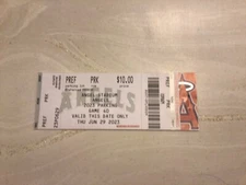 SHOHEI OHTANI LA ANGELS 6/29/2023 TICKET STUB BREAKS RECORD FOR MOST HR IN MONTH