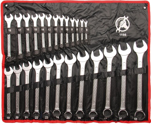 Maul Ringschlüssel Satz 25-tlg. 6-32 mm Gabelringschlüssel Ringmaulschlüssel Set