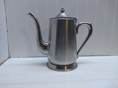 Brandware Stainless 2 Qt Coffee Tea Pot 10 Cup Kettle Carafe Hinged Lid Japan - Picture 7 of 8
