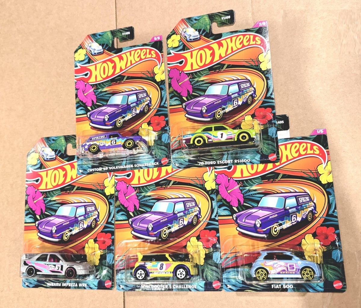 2024 Hot Wheels Spring Easter Series Complete - Set of 5 Cars