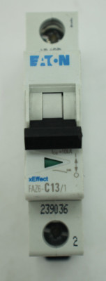 Eaton xEffect FAZ6-C13/1 MCB 1P 13A Curve C 230 - 400V AC 6 kA Ausschaltvermögen