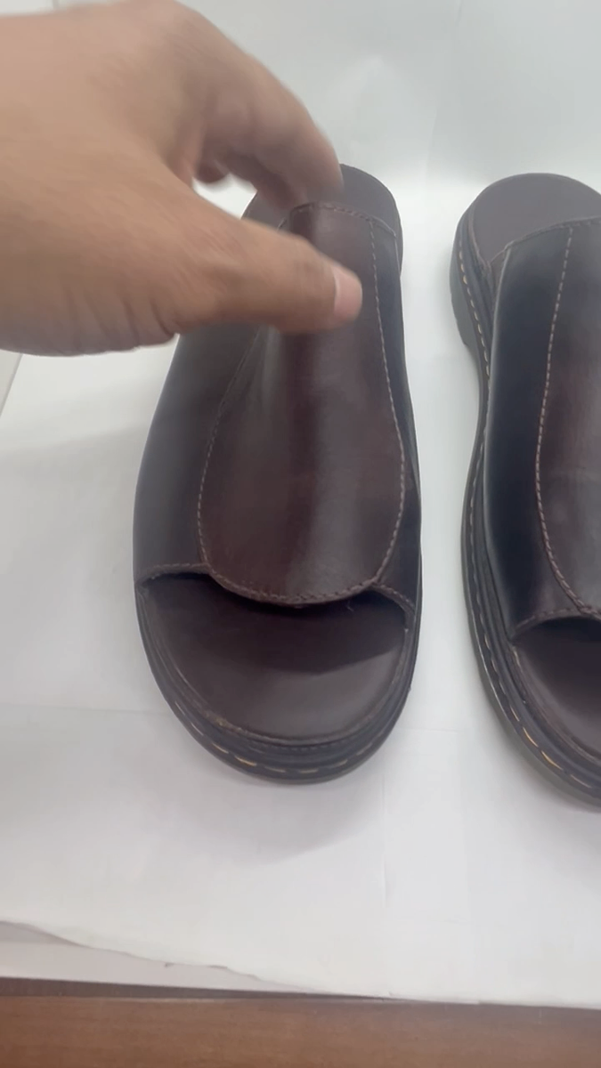 Vintage Dr Martens Dark Brown Leather Mens Sandals Achava  display picture 1