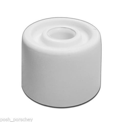 White Rubber Door Stop Stops Stopper Jam Wedge 33mm 1 1/4" PACK OF 4
