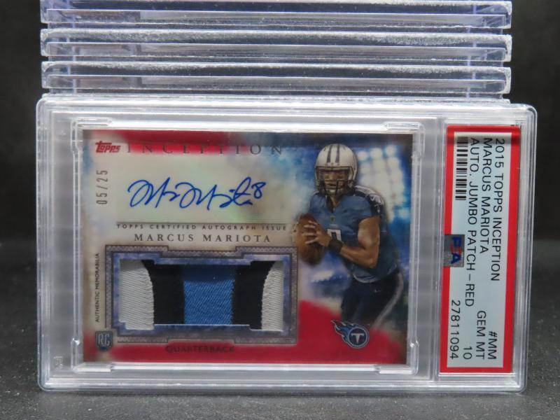 Marcus Mariota Topps Inception Autograph Jumbo Patch #MM Red