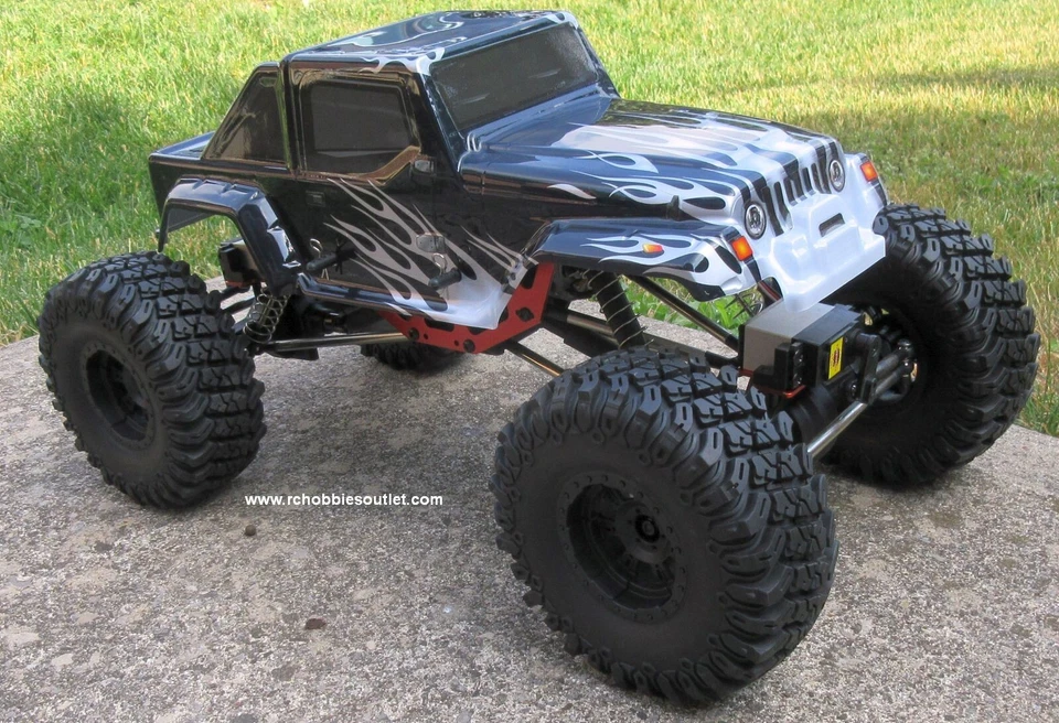 Camión Rock Crawler RC con dirección de 4 ruedas escala 1/10 2.4G 4x4 12111 Foto 3 de 4