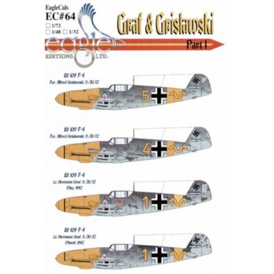 1/72 Eagle Cal #72064 Bf109F-4 Graf & Grislawski Pt.1