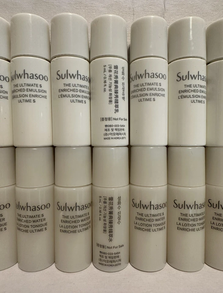 Agua enriquecida Sulwhasoo The Ultimate S 5 ml (10 piezas) + emulsión enriquecida 5 ml (10 piezas) Foto 2 de 4