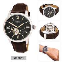Fossil Analog Casual Watch Brown Mens Me3061 Fossil Analog Casual Watch Brown Mens Me3061