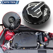 For Toyota Black Middle Finger Novelty Engine Gas Fuel Oil Filler Tank Cap Cover