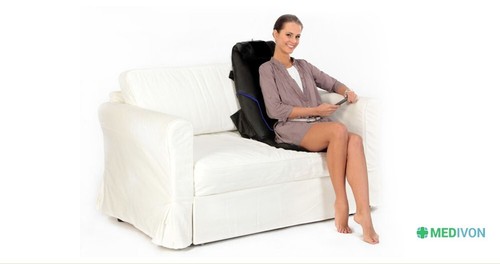 Medivon Massagematte Gemütlich Shiatsu Wärmefunktion schwarz Massagepad Massagesessel - Bild 6 von 7