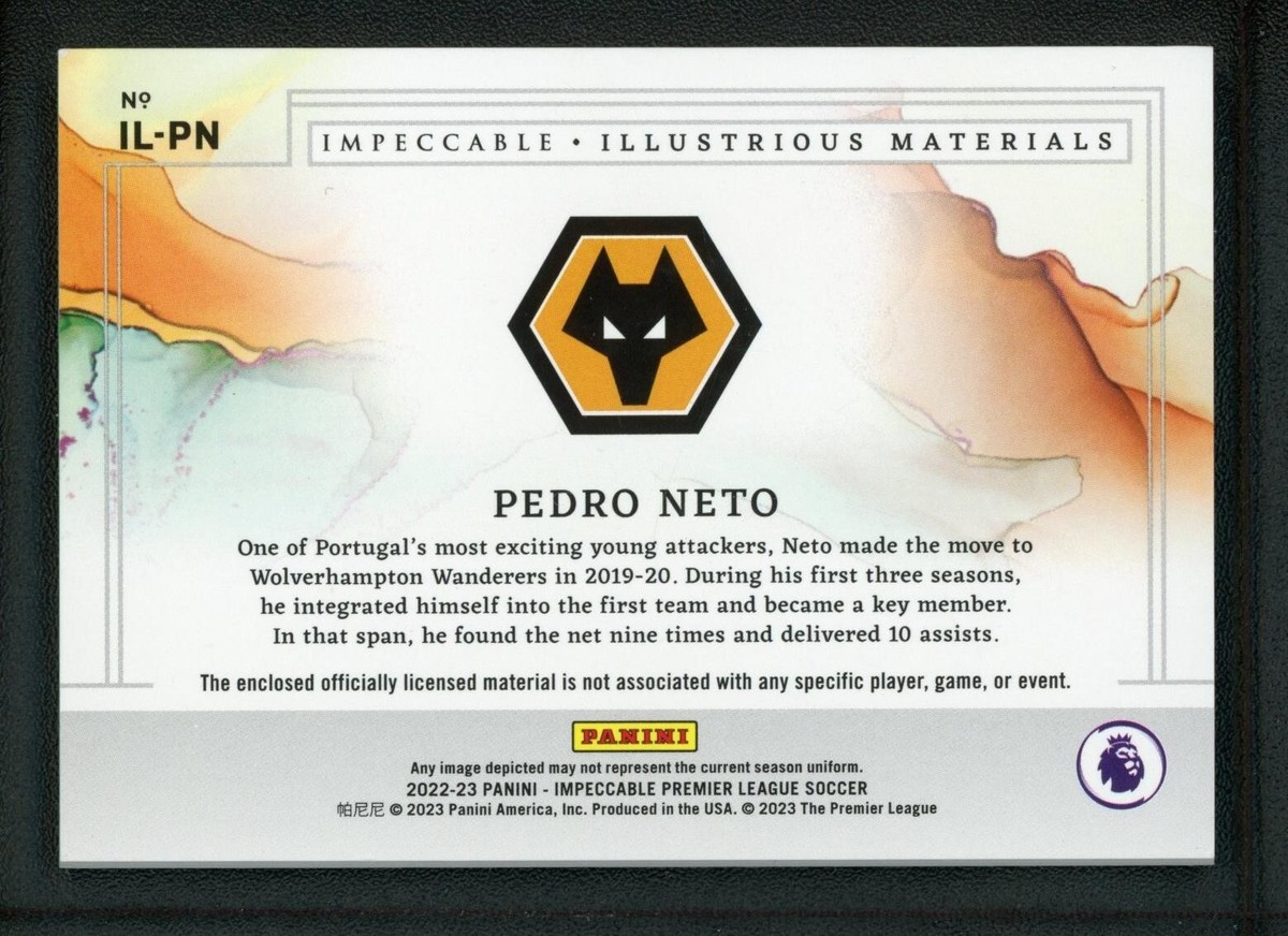 PANINI サッカーカード IMPECCABLE PREMIER LEAGUE PEDRO NETO WOLVERHAMPTON WANDERERS 16/29 #77 送料無料 中古 IT2 2022-23 PEDRO NETO 24/25 JERSEY PANINI IMPECCABLE PREMIER