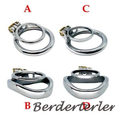 Sissy Chastity Hollow Cage Locking Double Ring Exercise Constraint Slave